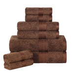 Ultra-Soft Rayon from Bamboo Cotton Blend 8 Piece Towel Set - Towel Set by Superior Brand