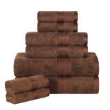 Ultra-Soft Rayon from Bamboo Cotton Blend 8 Piece Towel Set - Towel Set by Superior Brand