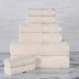 Ultra-Soft Rayon from Bamboo Cotton Blend 8 Piece Towel Set - Towel Set by Superior Brand