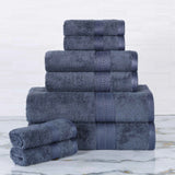Ultra-Soft Rayon from Bamboo Cotton Blend 8 Piece Towel Set - Towel Set by Superior Brand