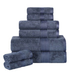 Ultra-Soft Rayon from Bamboo Cotton Blend 8 Piece Towel Set - Towel Set by Superior Brand
