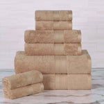 Ultra-Soft Rayon from Bamboo Cotton Blend 8 Piece Towel Set - Towel Set by Superior Brand