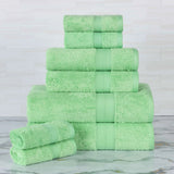 Ultra-Soft Rayon from Bamboo Cotton Blend 8 Piece Towel Set - Towel Set by Superior Brand