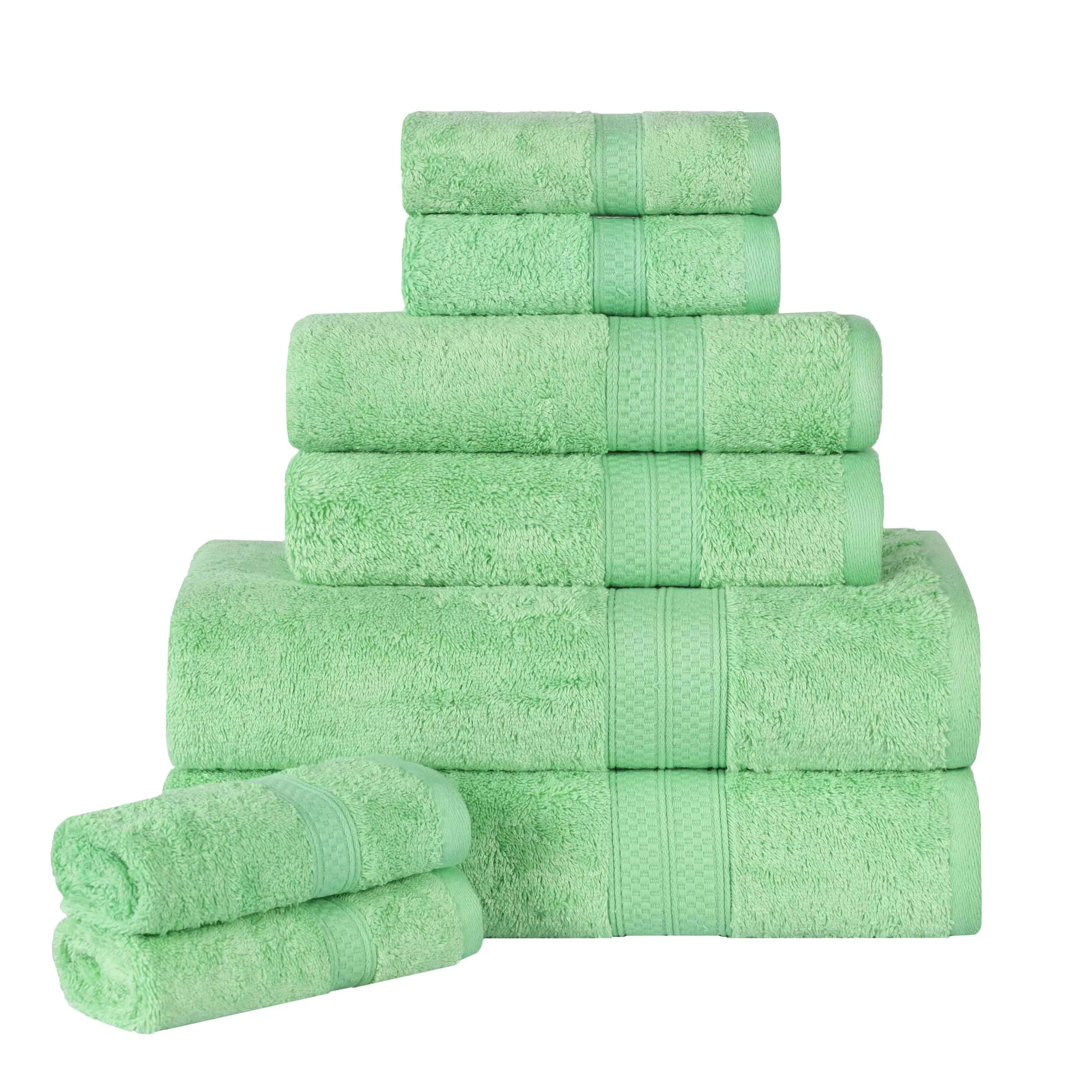 Ultra-Soft Rayon from Bamboo Cotton Blend 8 Piece Towel Set - Towel Set by Superior Brand