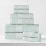Eco-Friendly Ringspun Cotton Towel Set 8-Piece - Towel Set by Superior Brand