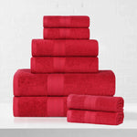 Eco-Friendly Ringspun Cotton Towel Set 8-Piece - Towel Set by Superior Brand
