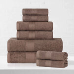 Eco-Friendly Ringspun Cotton Towel Set 8-Piece - Towel Set by Superior Brand