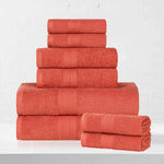 Eco-Friendly Ringspun Cotton Towel Set 8-Piece - Towel Set by Superior Brand