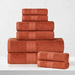 Eco-Friendly Ringspun Cotton Towel Set 8-Piece - Towel Set by Superior Brand