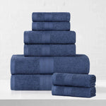 Eco-Friendly Ringspun Cotton Towel Set 8-Piece - Towel Set by Superior Brand