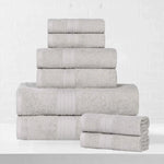Eco-Friendly Ringspun Cotton Towel Set 8-Piece - Towel Set by Superior Brand