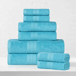 Eco-Friendly Ringspun Cotton Towel Set 8-Piece - Towel Set by Superior Brand