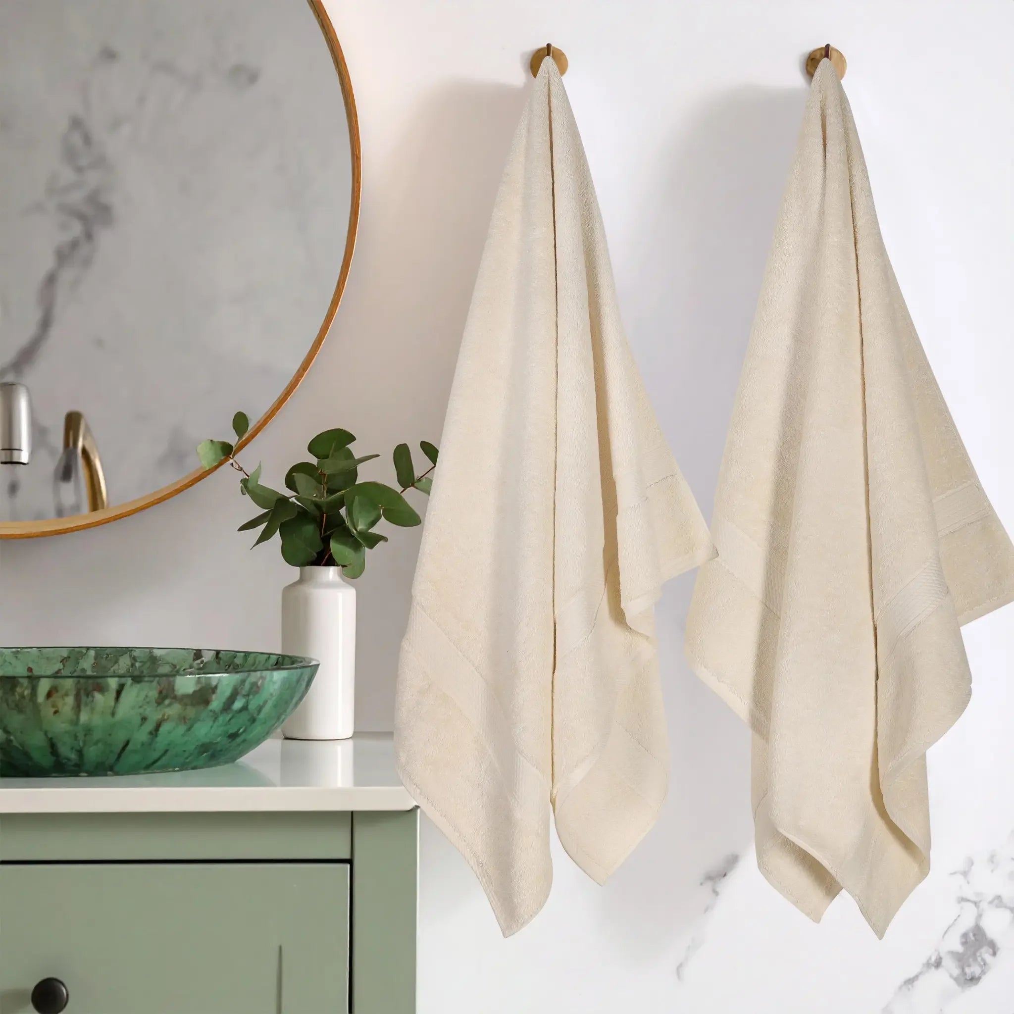 Madison Egyptian Cotton Plush Thick Absorbent Bath Towel Set of 2 - Egyptian Cotton Bath Towel by Superior Brand