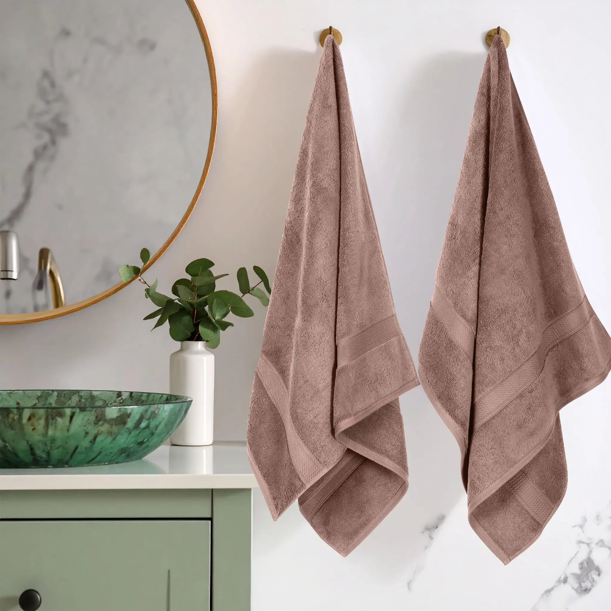 Madison Egyptian Cotton Plush Thick Absorbent Bath Towel Set of 2 - Egyptian Cotton Bath Towel by Superior Brand