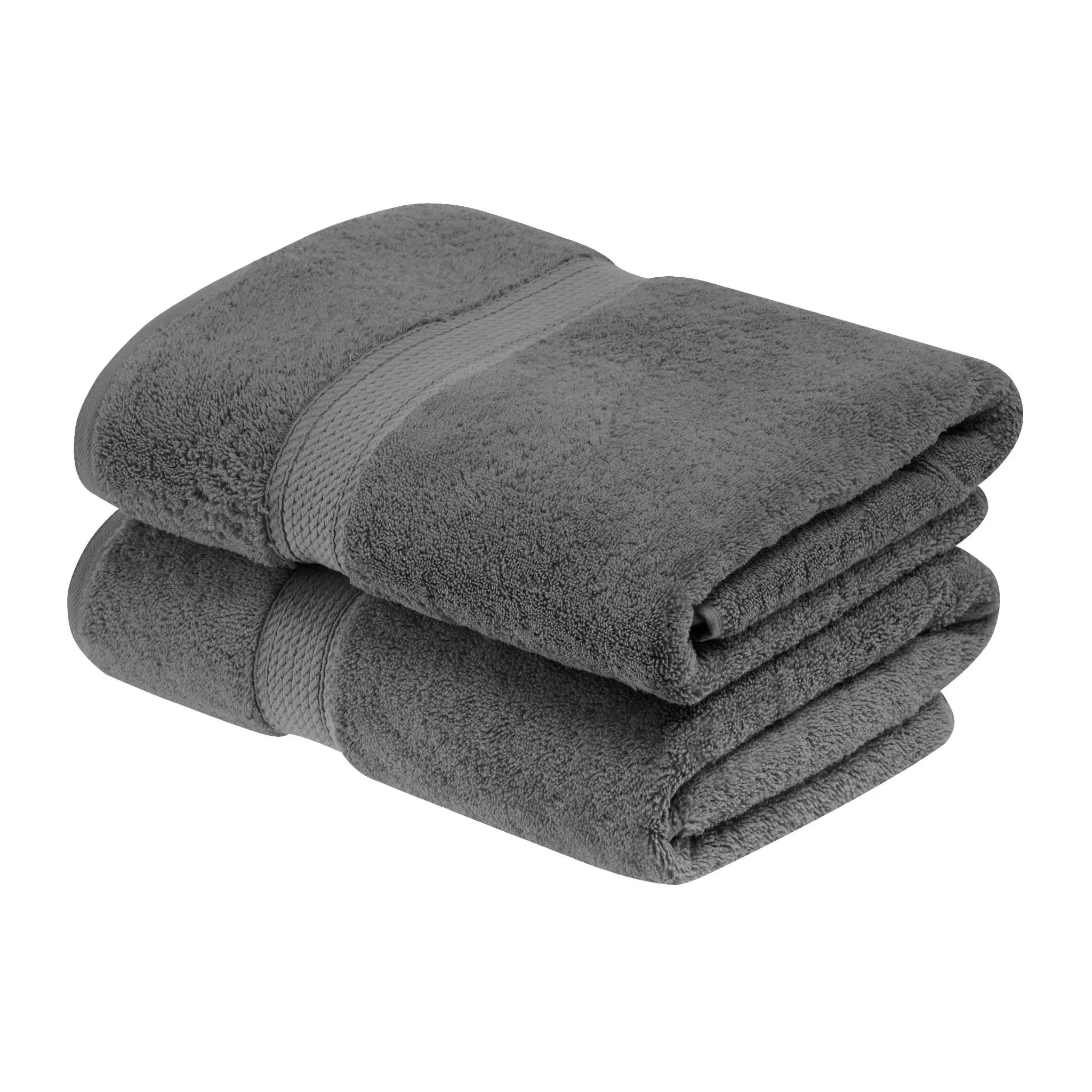 Madison Egyptian Cotton Plush Thick Absorbent Bath Towel Set of 2 - Egyptian Cotton Bath Towel by Superior Brand
