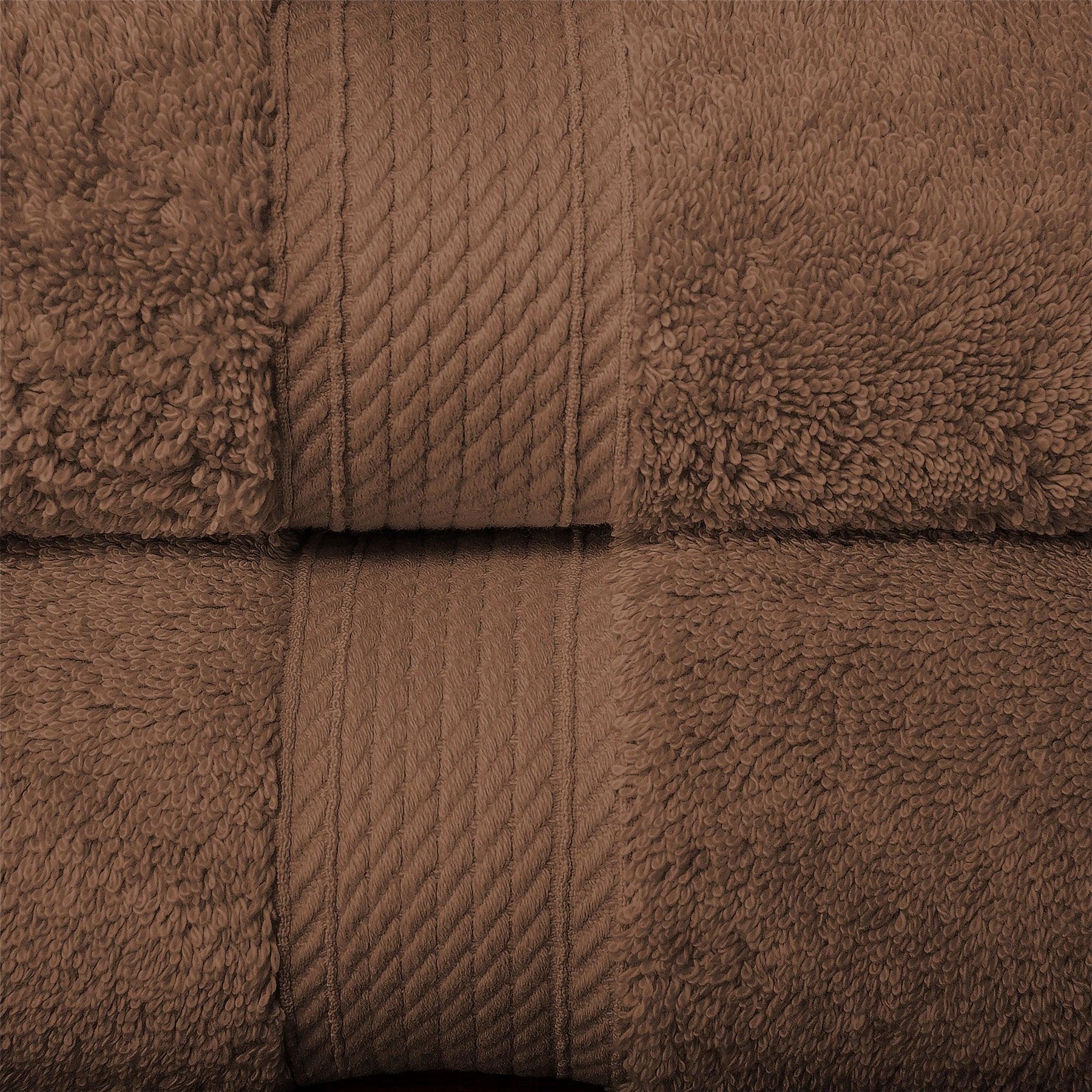 Egyptian Cotton Heavyweight 10 Piece Bath Towel Set - Chocolate