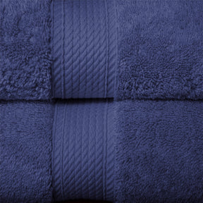 Egyptian Cotton Heavyweight 8 Piece Towel Set - Navy Blue