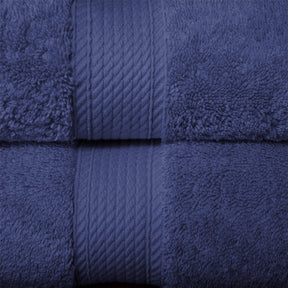Egyptian Cotton Heavyweight 2 Piece Bath Towel Set - Navy Blue