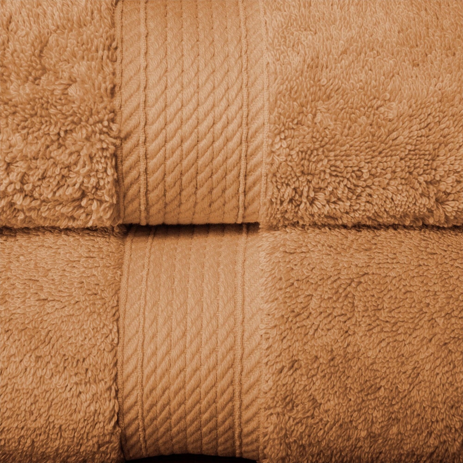 Egyptian Cotton Heavyweight 10 Piece Bath Towel Set - Rust