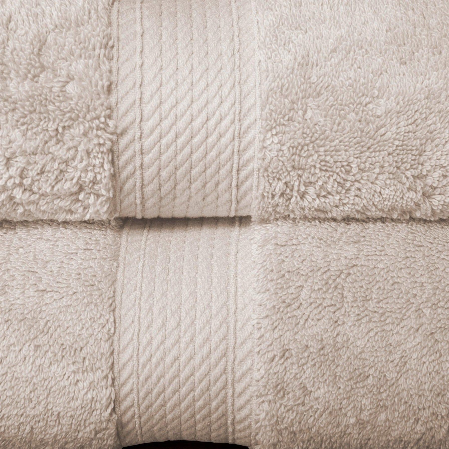 Egyptian Cotton Heavyweight 10 Piece Bath Towel Set - Stone