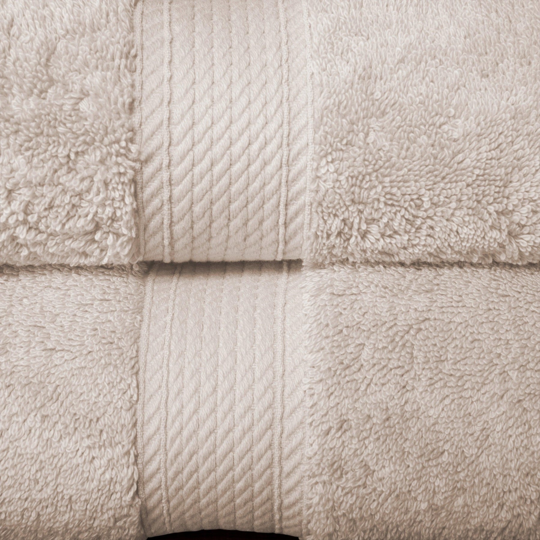 Egyptian Cotton Heavyweight 2 Piece Bath Towel Set - Stone