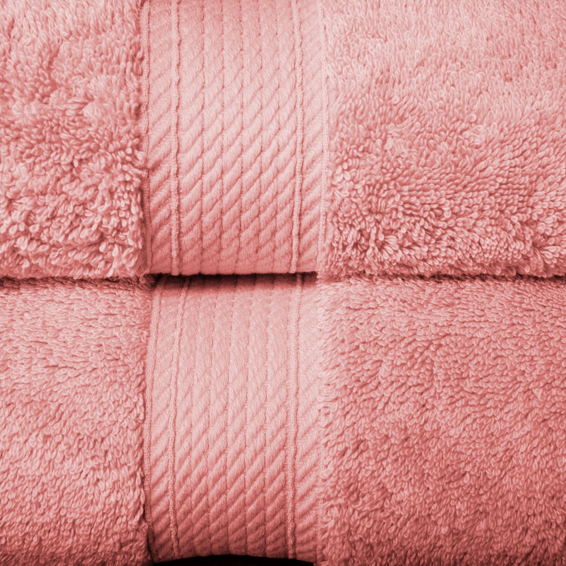 Egyptian Cotton Heavyweight 10 Piece Bath Towel Set - Tea Rose