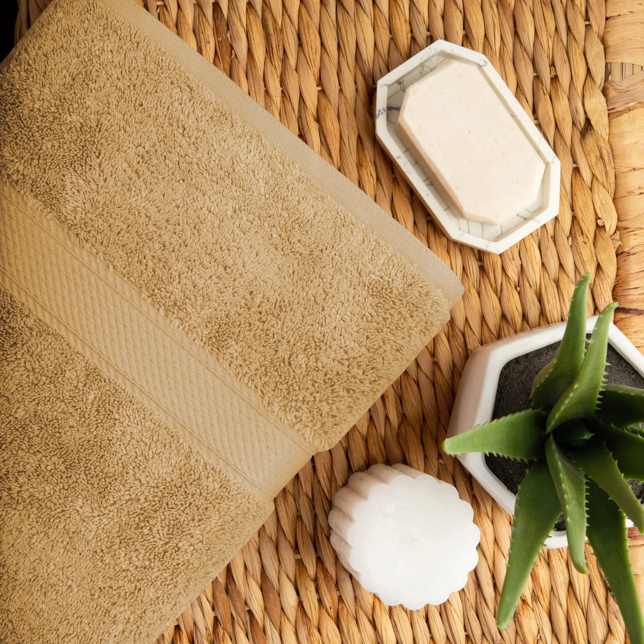 Madison Egyptian Cotton Plush Thick Absorbent Bath Towel Set of 2 - Egyptian Cotton Bath Towel by Superior Brand