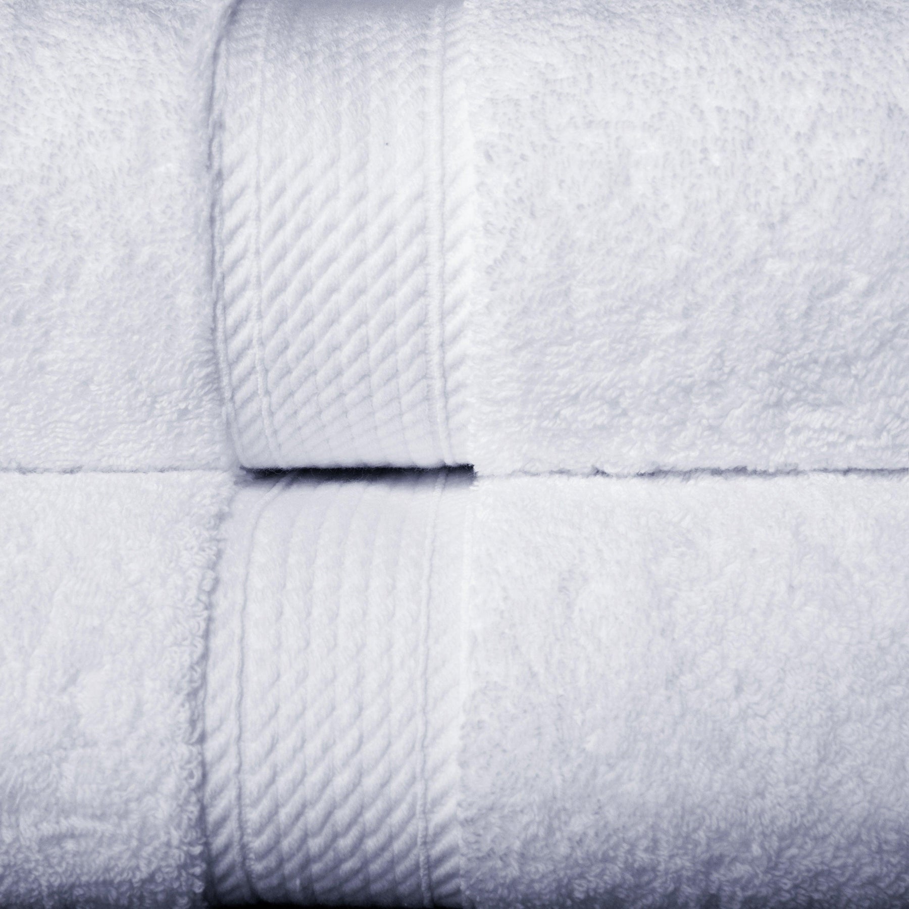 Egyptian Cotton Heavyweight 2 Piece Bath Towel Set - White