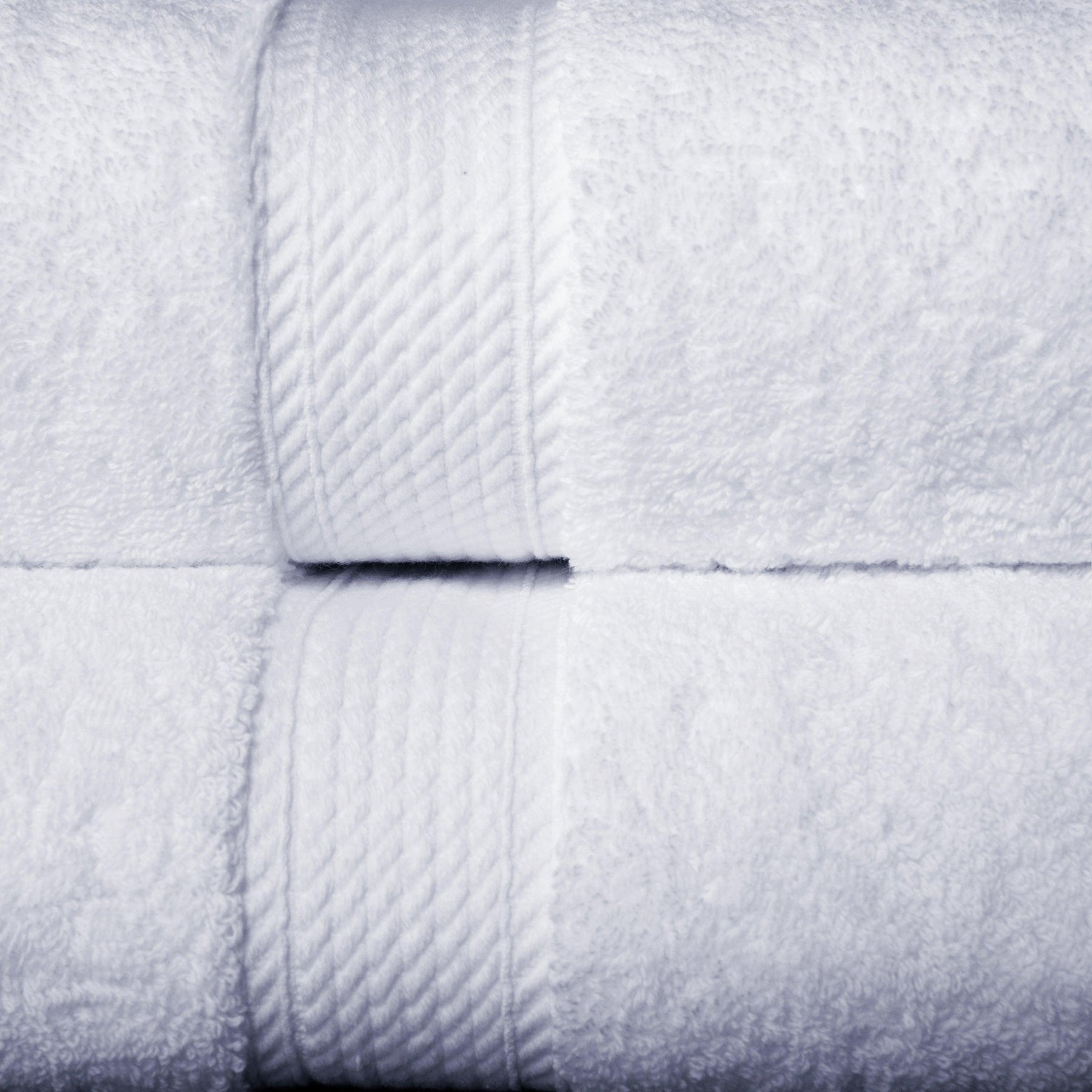 Egyptian Cotton Heavyweight 2 Piece Bath Towel Set - White