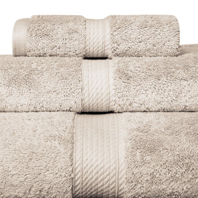 Egyptian Cotton Heavyweight 3 Piece Bath Towel Set - Stone