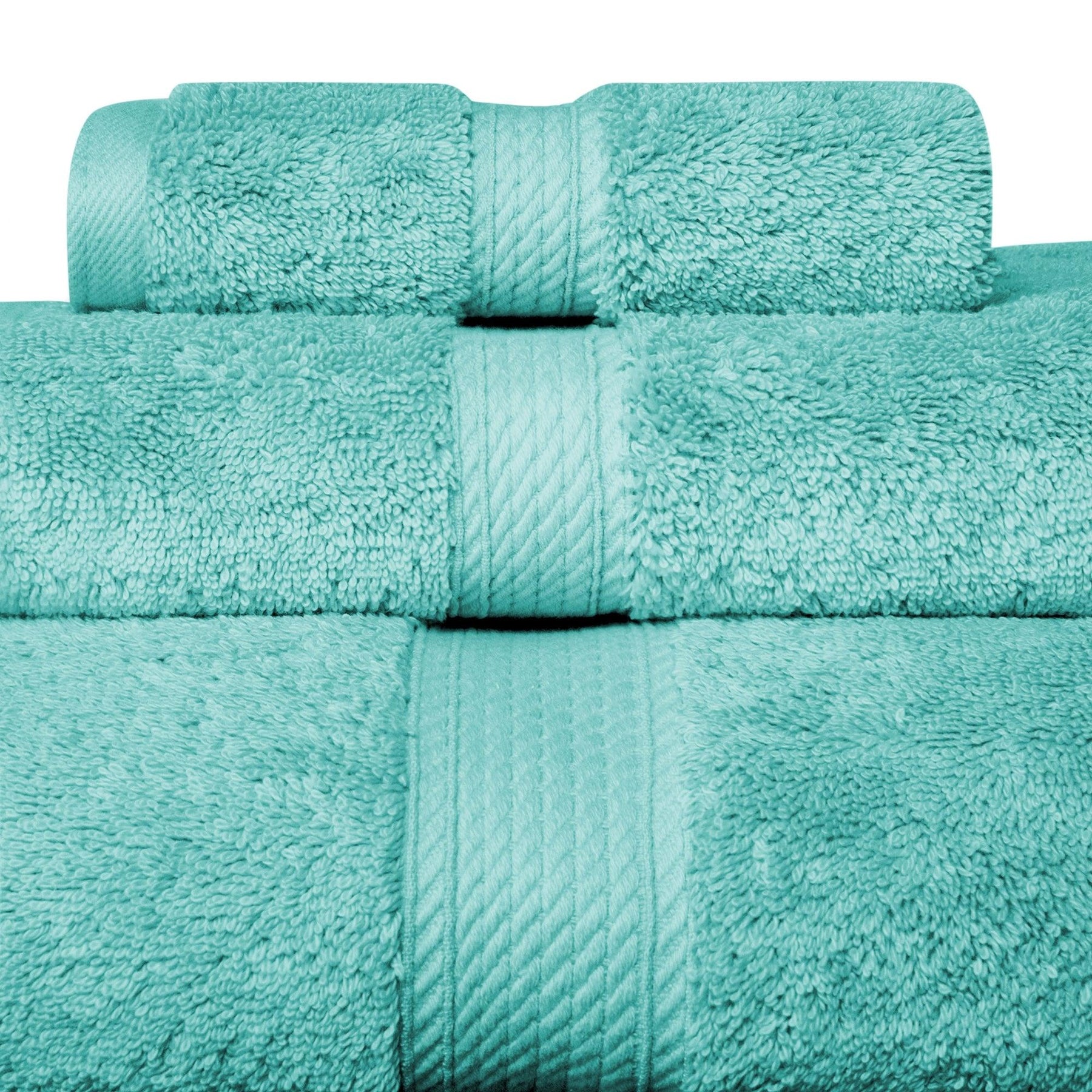 Egyptian Cotton Heavyweight 3 Piece Bath Towel Set - Turquoise