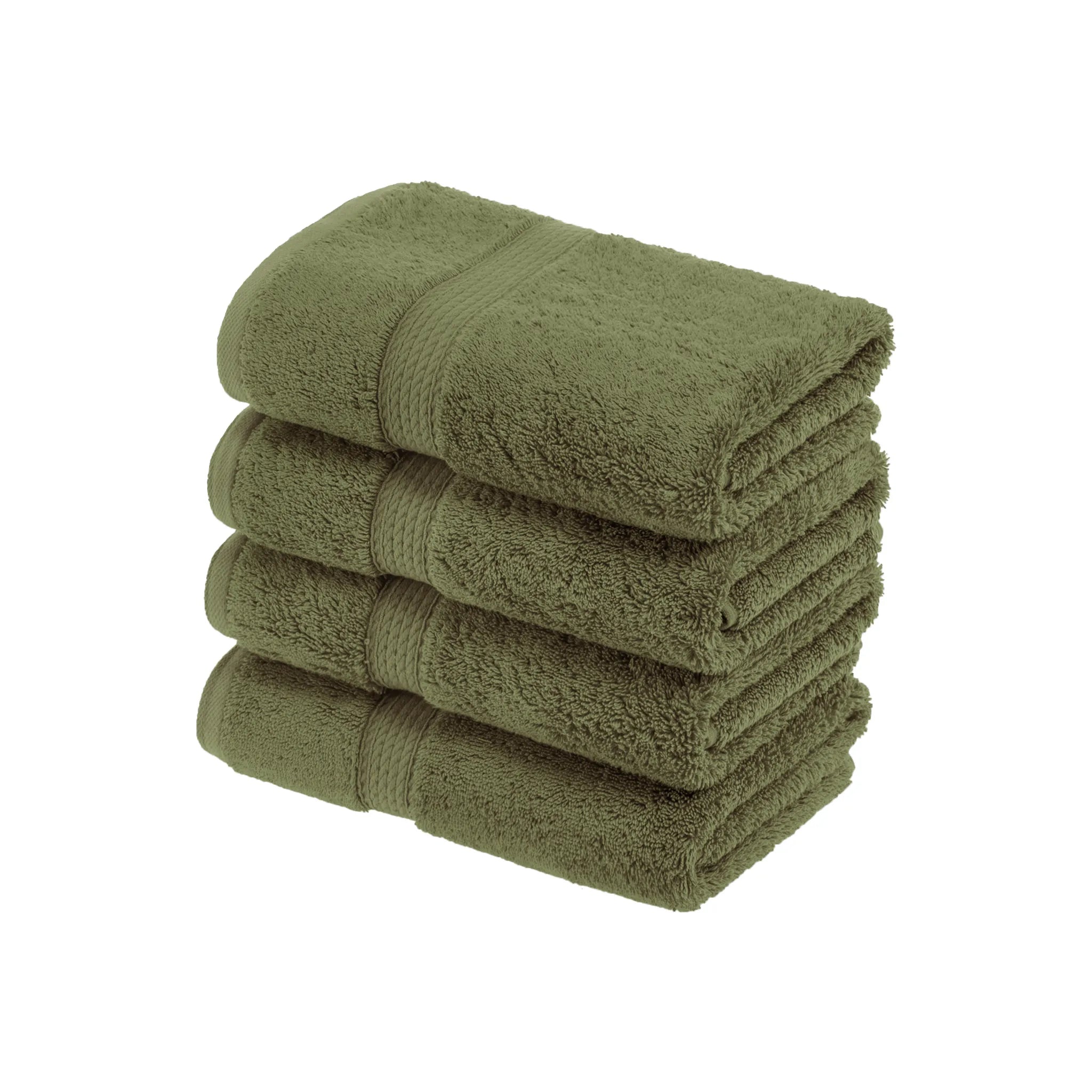 Madison Egyptian Cotton Plush Hand Towel Set 4-Piece - Egyptian Cotton Hand Towel by Superior Brand