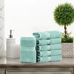 Egyptian Cotton Madison Face Towel Set of 6 - Egyptian Cotton Face Towel by Superior Brand