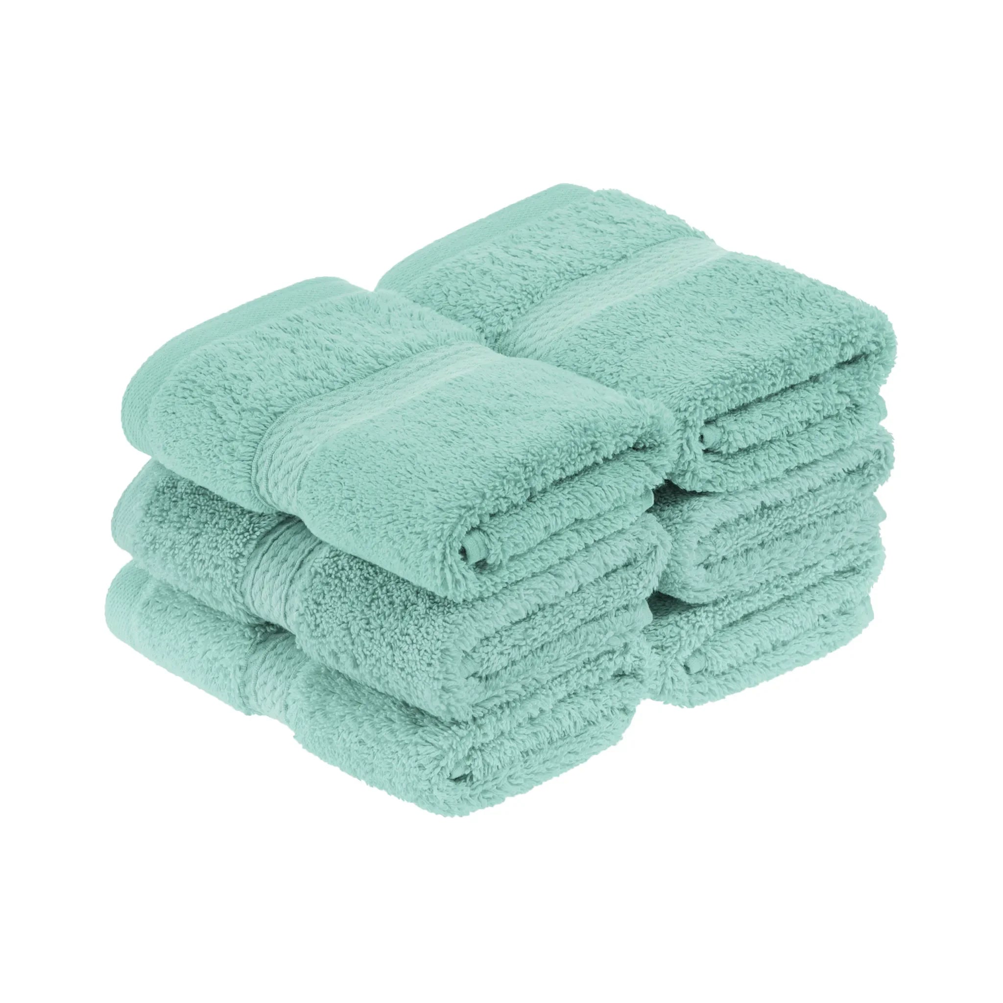 Egyptian Cotton Madison Face Towel Set of 6 - Egyptian Cotton Face Towel by Superior Brand