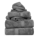 Madison Egyptian Cotton Plush Heavyweight 6 Piece Towel Set - Egyptian Cotton Towel Set by Superior Brand