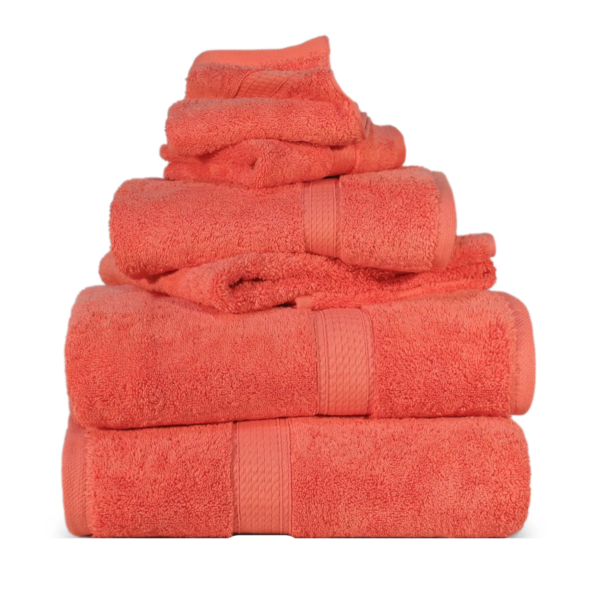Madison Egyptian Cotton Plush Heavyweight 6 Piece Towel Set - Egyptian Cotton Towel Set by Superior Brand