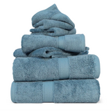 Madison Egyptian Cotton Plush Heavyweight 6 Piece Towel Set - Egyptian Cotton Towel Set by Superior Brand