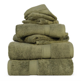 Madison Egyptian Cotton Plush Heavyweight 6 Piece Towel Set - Egyptian Cotton Towel Set by Superior Brand