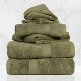 Madison Egyptian Cotton Plush Heavyweight 6 Piece Towel Set - Egyptian Cotton Towel Set by Superior Brand