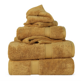Madison Egyptian Cotton Plush Heavyweight 6 Piece Towel Set - Egyptian Cotton Towel Set by Superior Brand