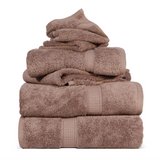 Madison Egyptian Cotton Plush Heavyweight 6 Piece Towel Set - Egyptian Cotton Towel Set by Superior Brand