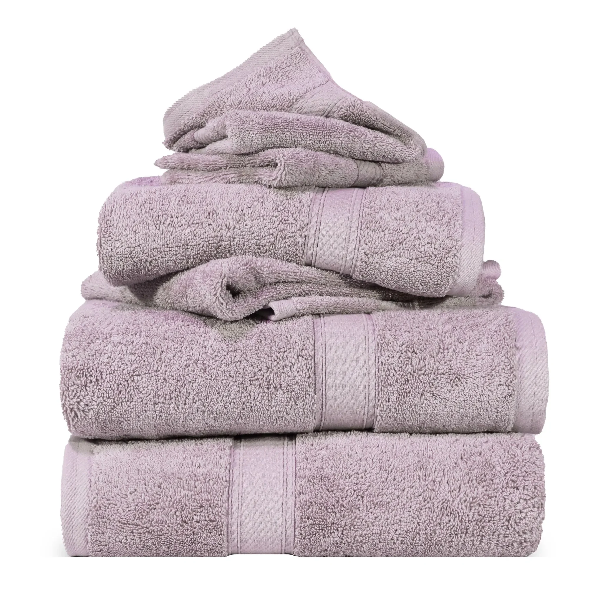 Madison Egyptian Cotton Plush Heavyweight 6 Piece Towel Set - Egyptian Cotton Towel Set by Superior Brand