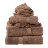 Madison Egyptian Cotton Plush Heavyweight 6 Piece Towel Set - Egyptian Cotton Towel Set by Superior Brand