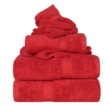Madison Egyptian Cotton Plush Heavyweight 6 Piece Towel Set - Egyptian Cotton Towel Set by Superior Brand