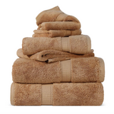 Madison Egyptian Cotton Plush Heavyweight 6 Piece Towel Set - Egyptian Cotton Towel Set by Superior Brand