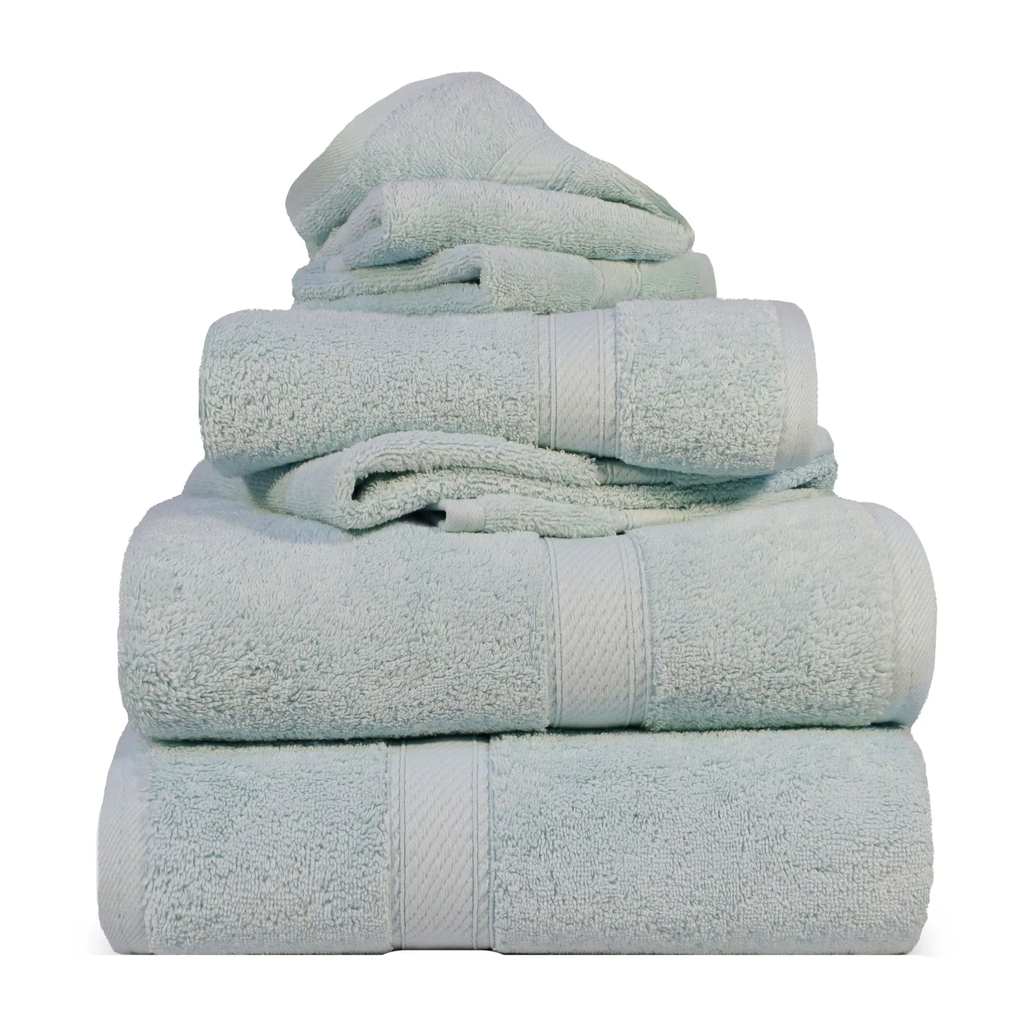 Madison Egyptian Cotton Plush Heavyweight 6 Piece Towel Set - Egyptian Cotton Towel Set by Superior Brand