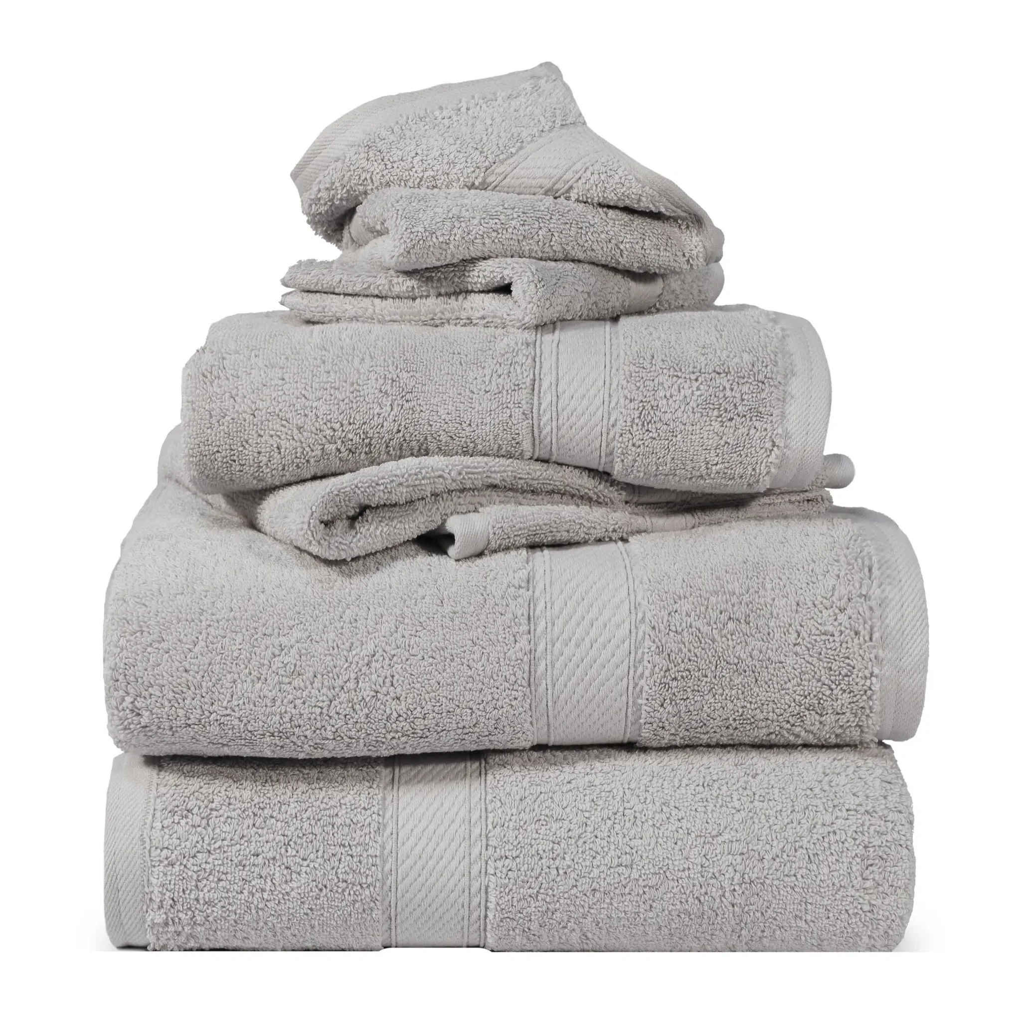 Madison Egyptian Cotton Plush Heavyweight 6 Piece Towel Set - Egyptian Cotton Towel Set by Superior Brand