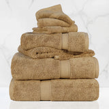 Madison Egyptian Cotton Plush Heavyweight 6 Piece Towel Set - Egyptian Cotton Towel Set by Superior Brand