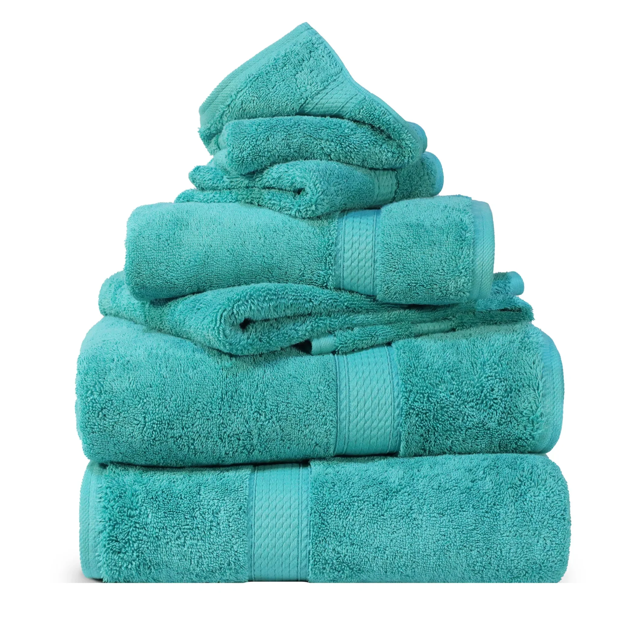 Madison Egyptian Cotton Plush Heavyweight 6 Piece Towel Set - Egyptian Cotton Towel Set by Superior Brand