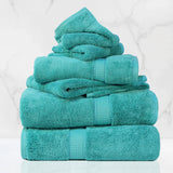 Madison Egyptian Cotton Plush Heavyweight 6 Piece Towel Set - Egyptian Cotton Towel Set by Superior Brand